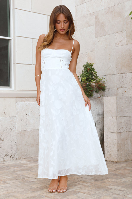 long white maxi dress